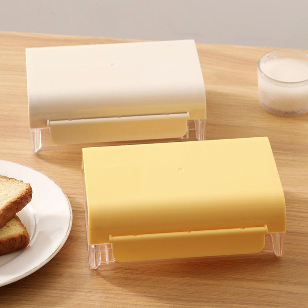 Plastic Butter Dish Sealed Butter Splitting Box Household Butter Tray  Refrigerator
