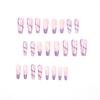 [Clearance] Wear nail art, purple lines, long ballet star and moon nail pieces, false nails, false nails