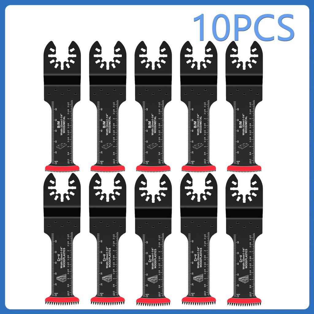 4/56PCS Oscillating Multitool Blade High Carbon Steel Arc Edge Cutting Saw Blade Quick Release Multi Tool Saw Blade For Wood PV