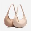 The New Ladies Solid Color Half-moon Bag Temperament Simple Trend Korean One-shoulder Diagonal Portable Underarm Bag