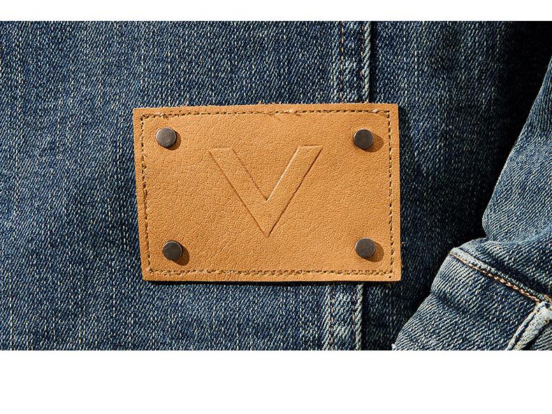 Men's Autumn Blue Fashion Versatile Slim Fit Denim Jacket