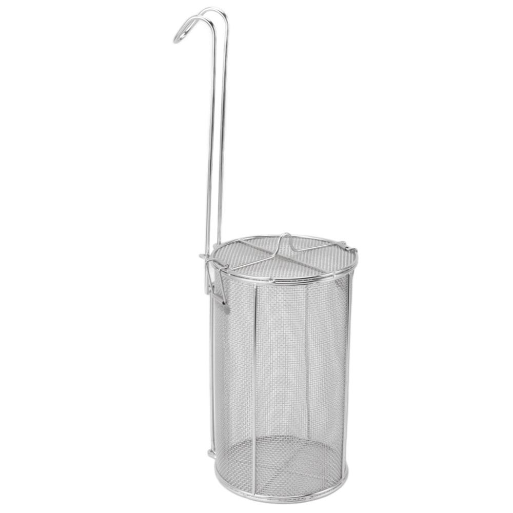 Large Capacity Seasoning Filter Basket Silver Soup Strainer Basket Home Kitchen