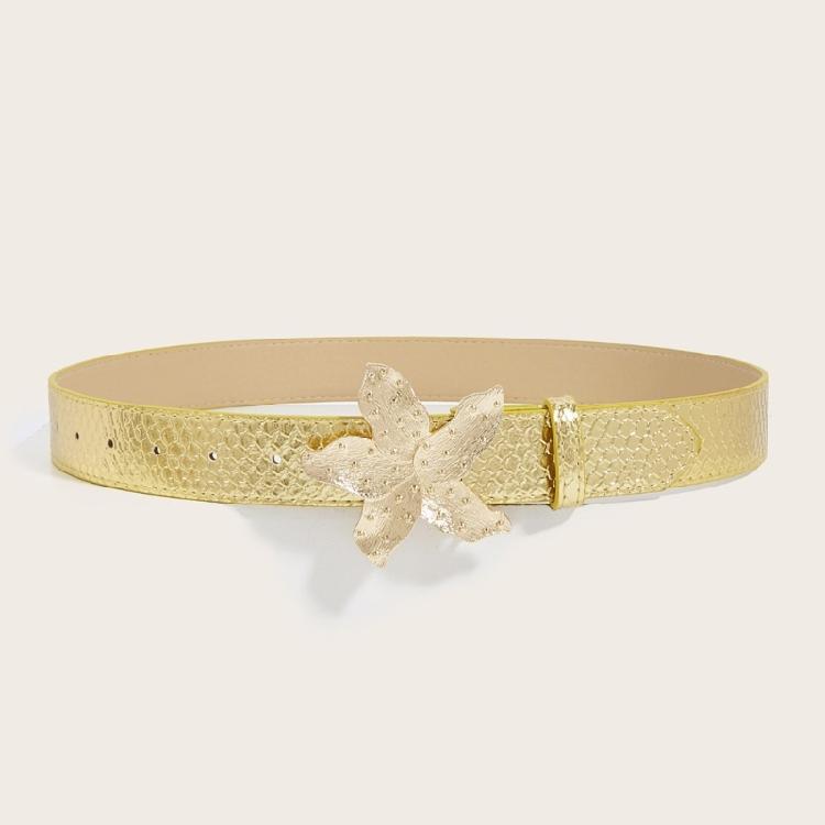 All Matching Belt for Women and Girl Love Heart Wing/Flower Buckle Popular PU Belt Adjustable Waistband for Jeans Pants