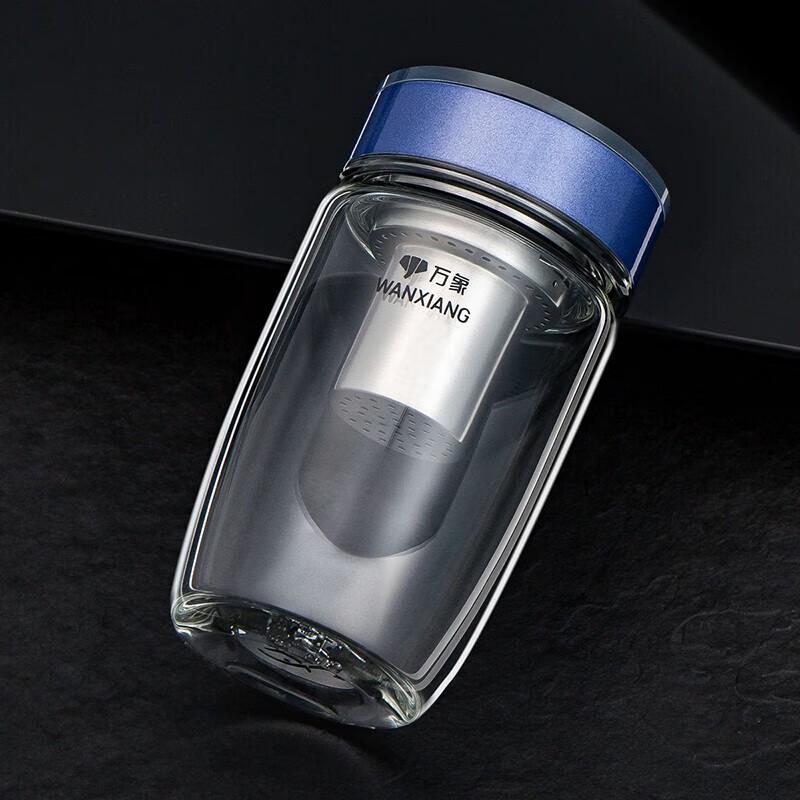 WANXIANG Cute Portable Glass Tea Cup