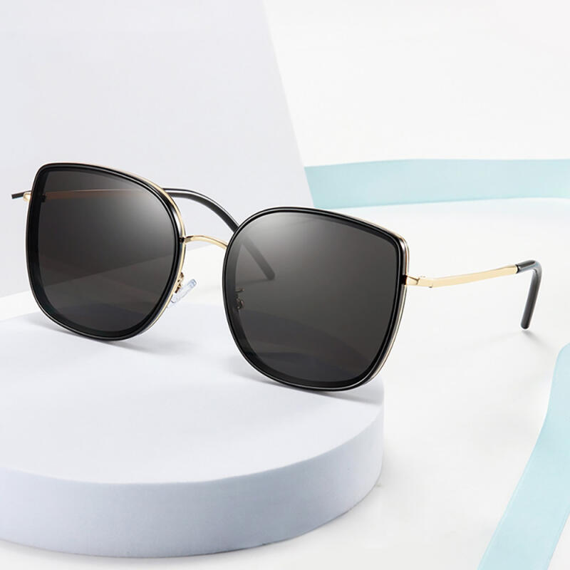 Neo Retro 3812SS Overfit Sunglasses BLACK