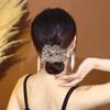 Drilling  Big Scrunchies for Women Organza Large Intestine Ring Fashion   Durable Low Bun Headband  Hair Accessories