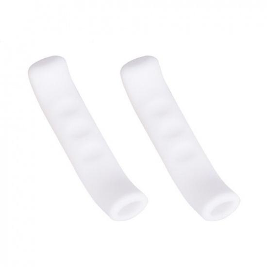 1Pair Bicycle Brake Lever Cover Bike Silicone Handle Brake Grip Protector Sleeve белый