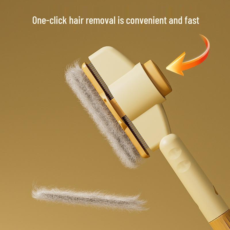 Cross-Border Self-Cleaning Pet Comb: Detangles and Removes Loose Hair for Cats and Dogs