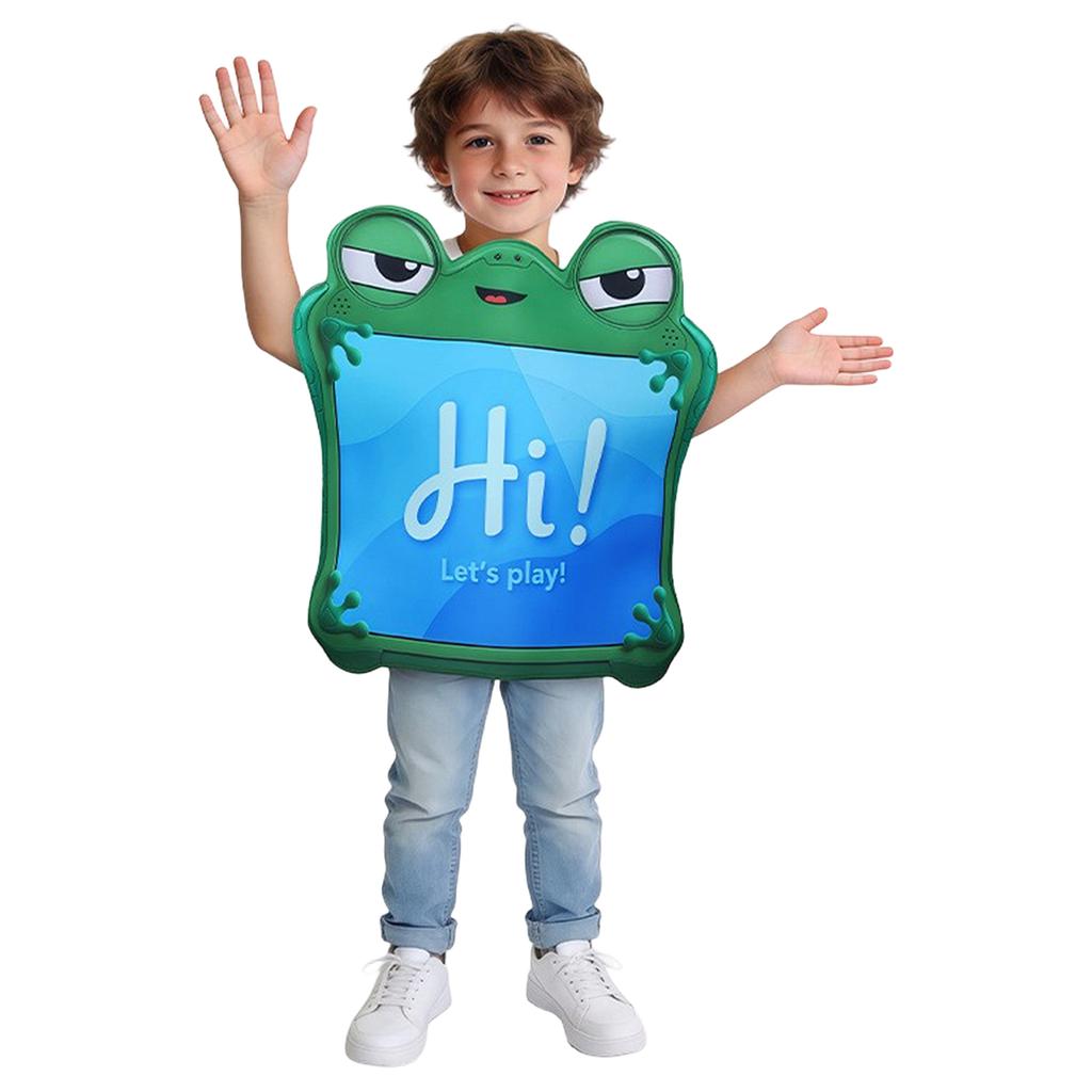 Kids Foam Frog Costume for Role Play Stage Performance Cosplay Dress Up Outfit Lightweight Comfortable Design Suitable for Children