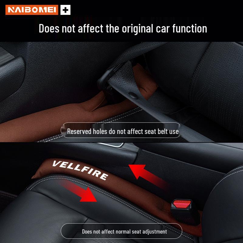 Toyota Vellfire Car Seat Gap Filler - Anti-Leak & Decorative Front Seat Strip