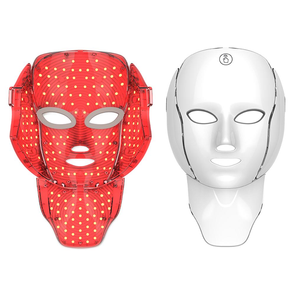Face Neck Facial LED Mask 7 Colors Light Skin Rejuvenation Wrinkle Removal Face Beauty Mask Face Skin Care Mask Anti Acne
