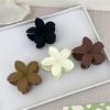Chicken Egg Flower Solid Color Frosted Hair Clip Female Korean Petal Grab Clip Sweet Temperament Hair Accessories