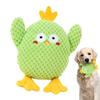 Puppy Chewing Toy Tooth Cleaning Animals Companion Dog Chewing Plush Chicken Doll for Small Medium Throwing Tossing Living Room