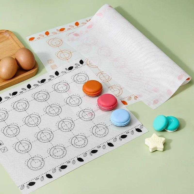 Silikonbakmatta Non-Stick Makaron Fondant Bakformar Bakning Tårtverktyg Degrullningsmattor Bakningstillbehör Matform