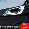For Chevrolet Cruze 2017 2018 Stainless Steel Car Ide Inner Door Handle Bowl Cover Trim Interior Mouldings Accessories