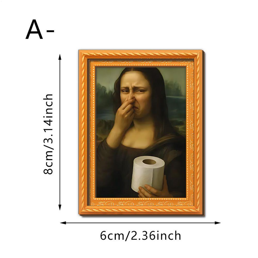 Funny Magnets Humorous Female Art Decorations Wooden Retro Photo Frame Shape Decorative Refrigerator Magnets for Home Kitchen