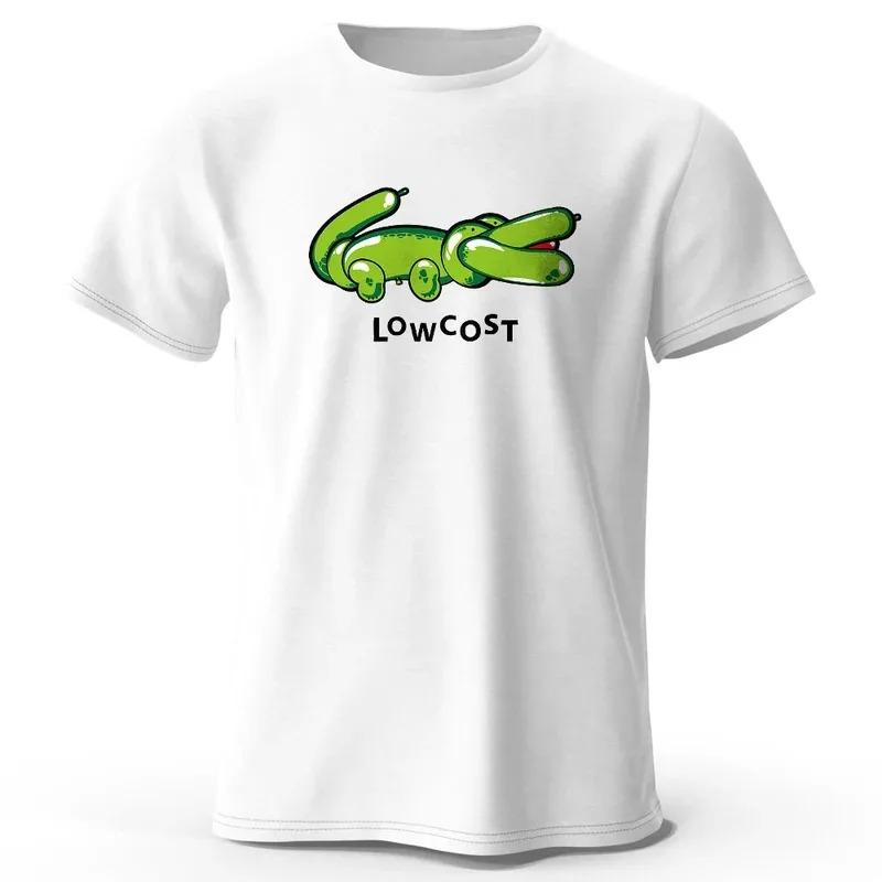 Men's 100% Cotton Summer Loose Fit Large Los Angeles Graphic Printed Slim Fit Casual Sports Round Neck Short Sleeved T-shirt Top