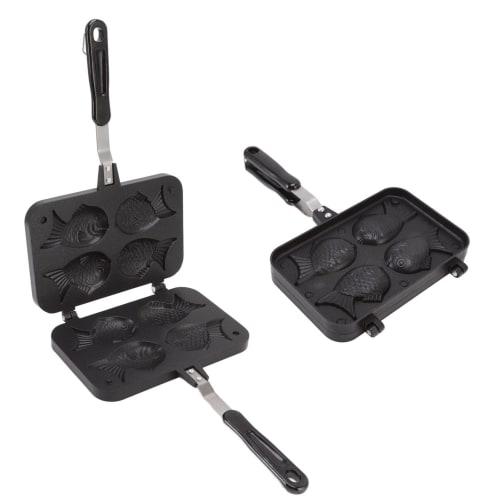 Taiyaki Mold, Taiyaki Fish Shape Cake Maker, Non-Stick Taiyaki Double Baking Pan, Waffle Baking Mold