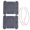 2 Pcs Desktop Storage Felt Box Foldable Felt Storage Basket Makeup Organizing Basket for Home