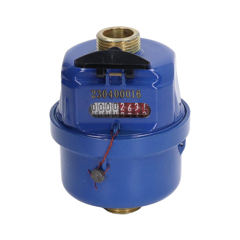 Positive Displacement Water Meter Brass Cold Water Flow Meter for Garden and Home 1 2inch Fitting