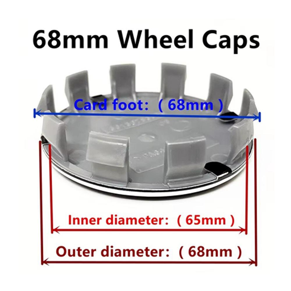 UCFF4 4Pcs 68mm56mm Car Wheel Center Hub Cap For BMW E87 M Performance E36 E46 E60 E90 E91 E92 E93 F30 F20 M3 Car Accessories