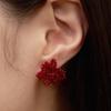 Geegee Beads Blsom Earring - Red
