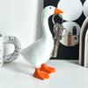 Magnetic Goose Shaped Key Storage Resin Standing Duck Statue Key Holder for Home Office Dorm Entrance Key Holder