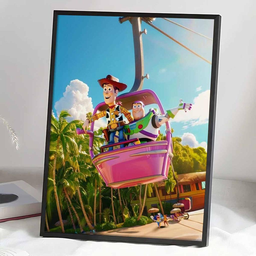 DIY Diamond Painting Woody and Buzz Cross Stitch Kit Mosaic Art Diamond Painting Full Circle Diamond Home Decoration