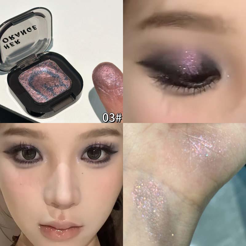 

HERORANGE Pearlescent Mashed Potato Pork Belly Eyeshadow Palette: Long-lasting, Delicate, Super Flash Highlighting Makeup. 2g