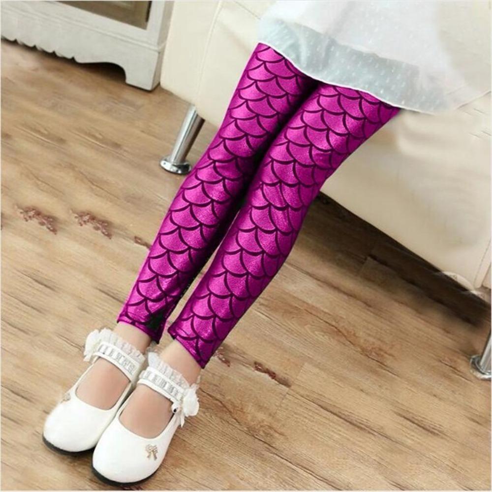 Pantalones Largos Sexy Escama de Sirena Decoración Noche Fiesta Vestido Nuevo Niños Niñas