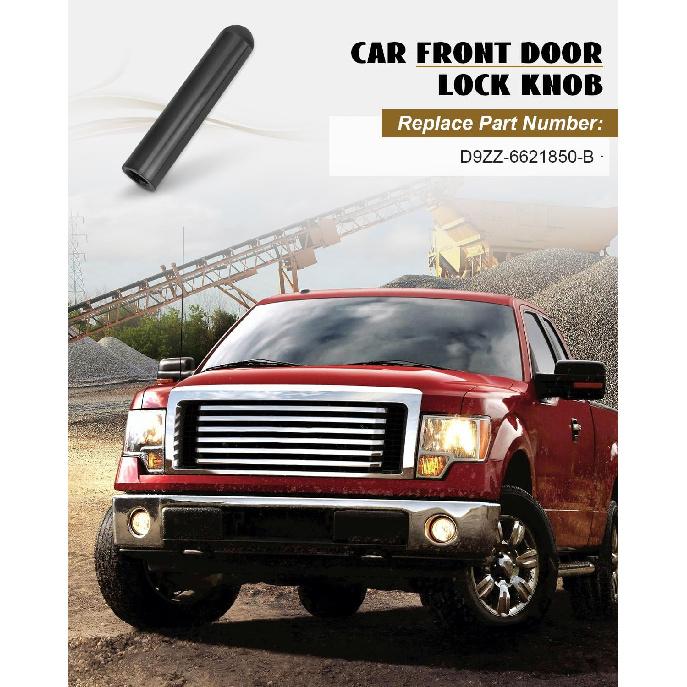 Door Lock Knob Post Pull Pin D9ZZ-6621850-B FODZ-5421850-A, Front and Back Door Lock Knobs Fit for Ford Models, 2PCS