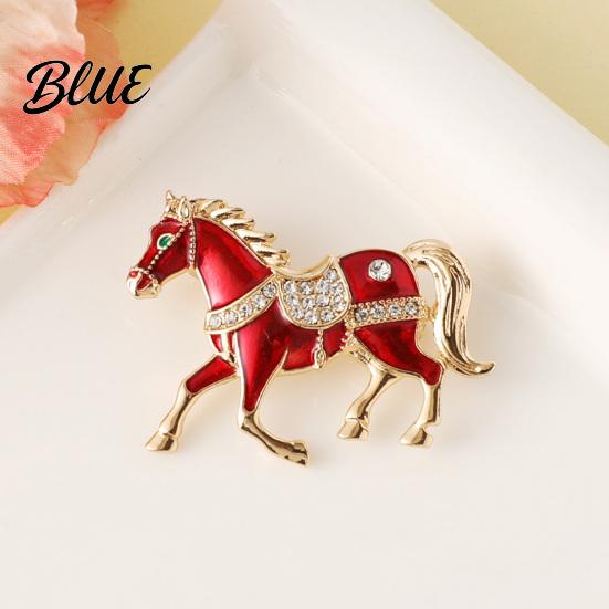 Equestrian Fashion Accessory 1/4Pcs Horse Brooch Alloy Enamel Pin