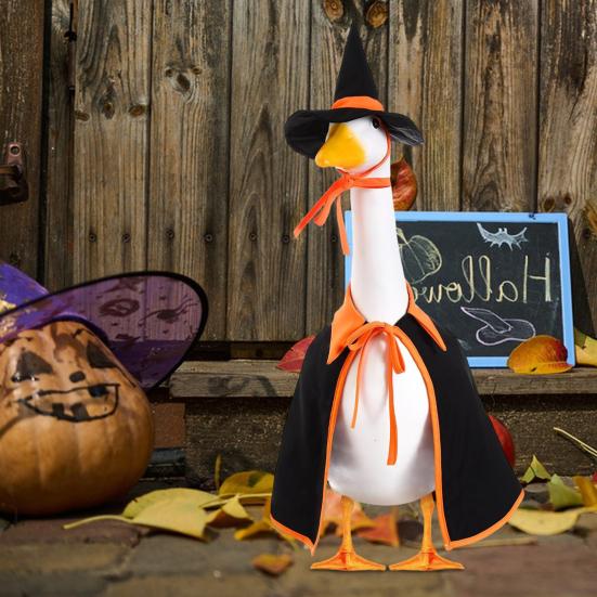 Halloween Witch Goose Outfit Witch Goose Costume Cloak with Witch Hat Outdoor