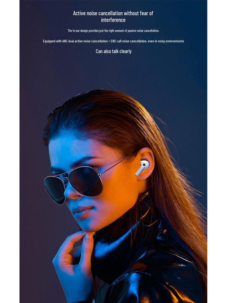 2025 Wireless Earphones 5.4: Ultra-long Battery, ANC Noise Cancelling, Color Screen, Bluetooth