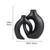 Nordic Style 2-piece Set Hugging White Vases Flower Arrangements Flower Decoration