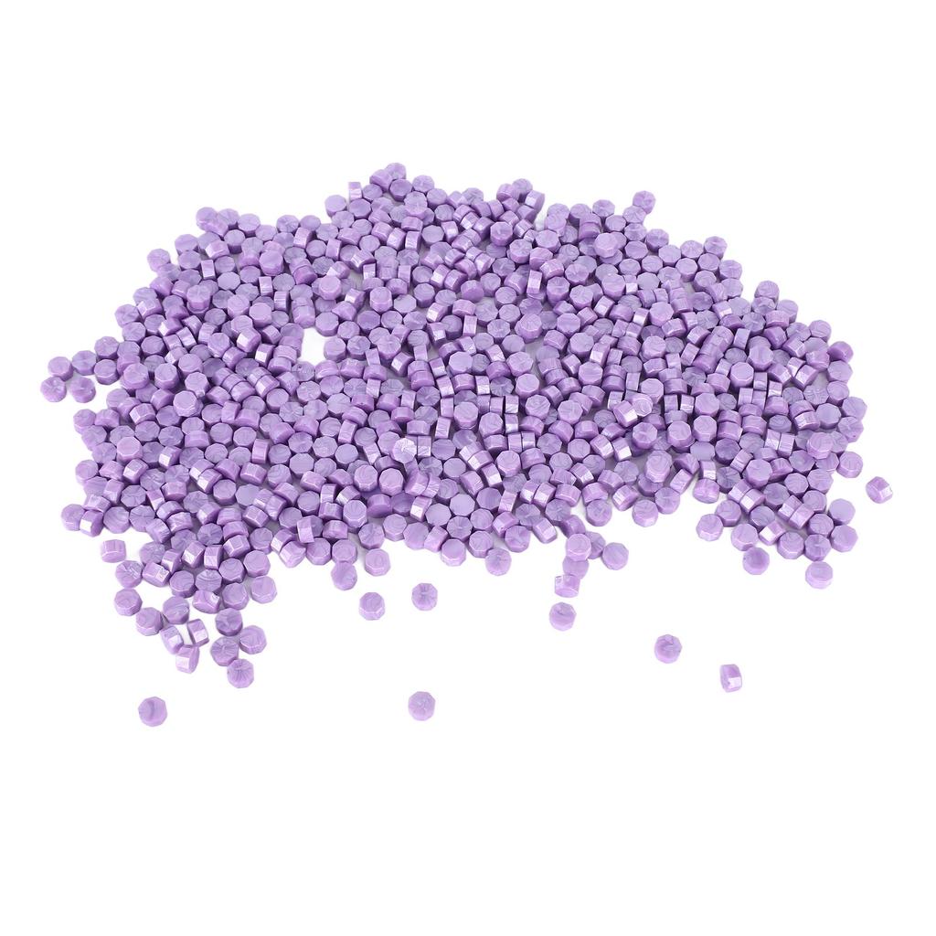 Sealing Wax Beads Pure Color Odourless Smokeless Portable Quick Dry Wax Stamp Beads for Envelope Cards Invitations