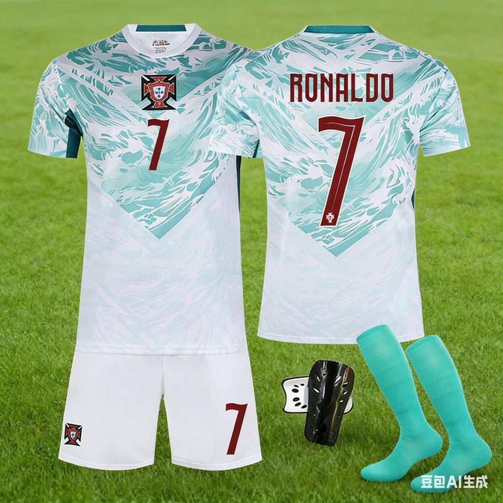 World Cup Portugal Away Football Jersey No. 7 Short-Sleeved Jersey, Team Jersey