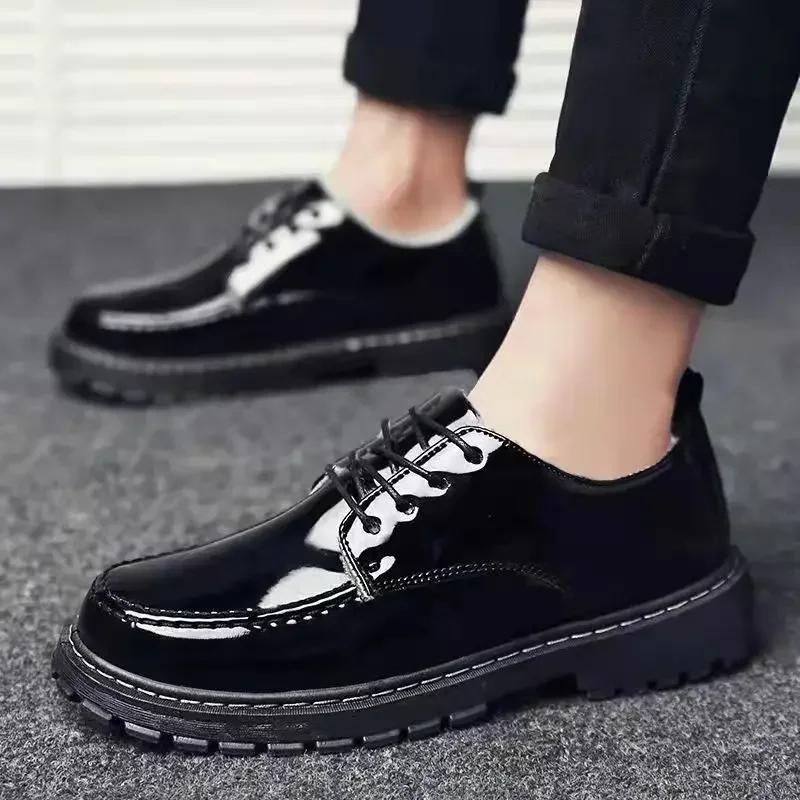 

Male Casual Shoe Black Lace Up Luxury Sale Footwear Offer Men s Leather Brogue Shoes Free Delivery Shipping Legitimate Adults Pu 45