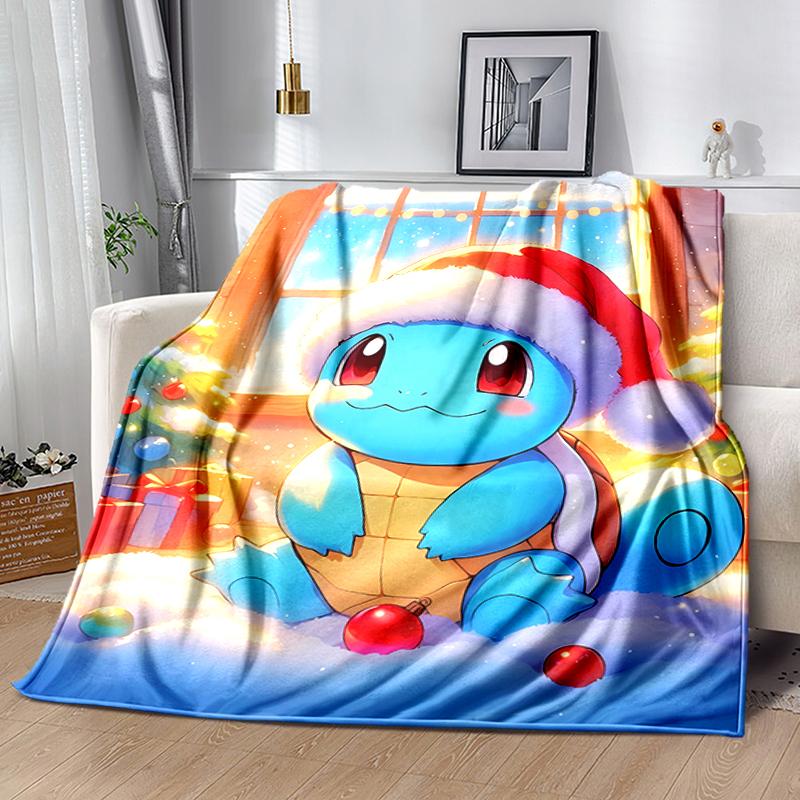 1pc Blanket Pokémon1 Print Design, Lightweight Blanket for Sofa, Bed- Soft &Warm, Gift for All Seasons Like Christmas, Halloween