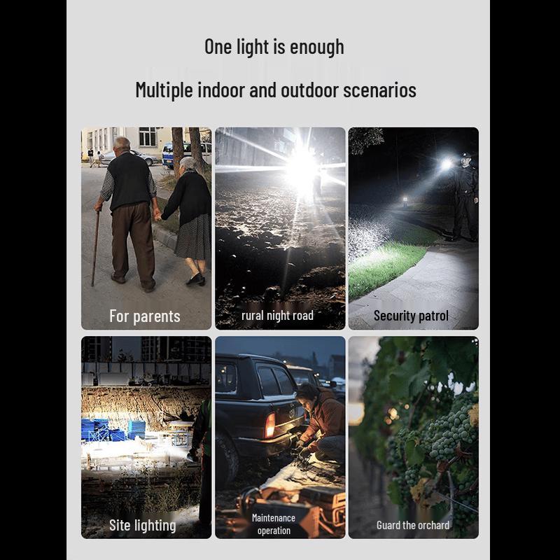 WARSUN High-Power Rechargeable Flashlight