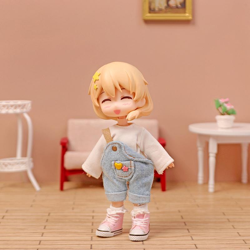 ob11 Baby Figure Blue One Shoulder Overalls Casual Wear obitsu 11 Molly Gsc 1/12 BJD Doll Accessories Clothing BJD Baby Clothes