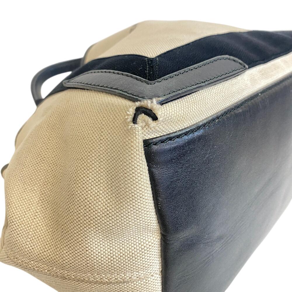 Balenciaga 339933 Borsa in tela Blu kabas S Borsa a mano Tela avorio Donna Usato