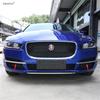 Front Fog Lamps Lights Eyebrow Strip Bumper Air Vent Intake Splitter Decoration Cover Trim Accessories For Jaguar XE 2016 -
