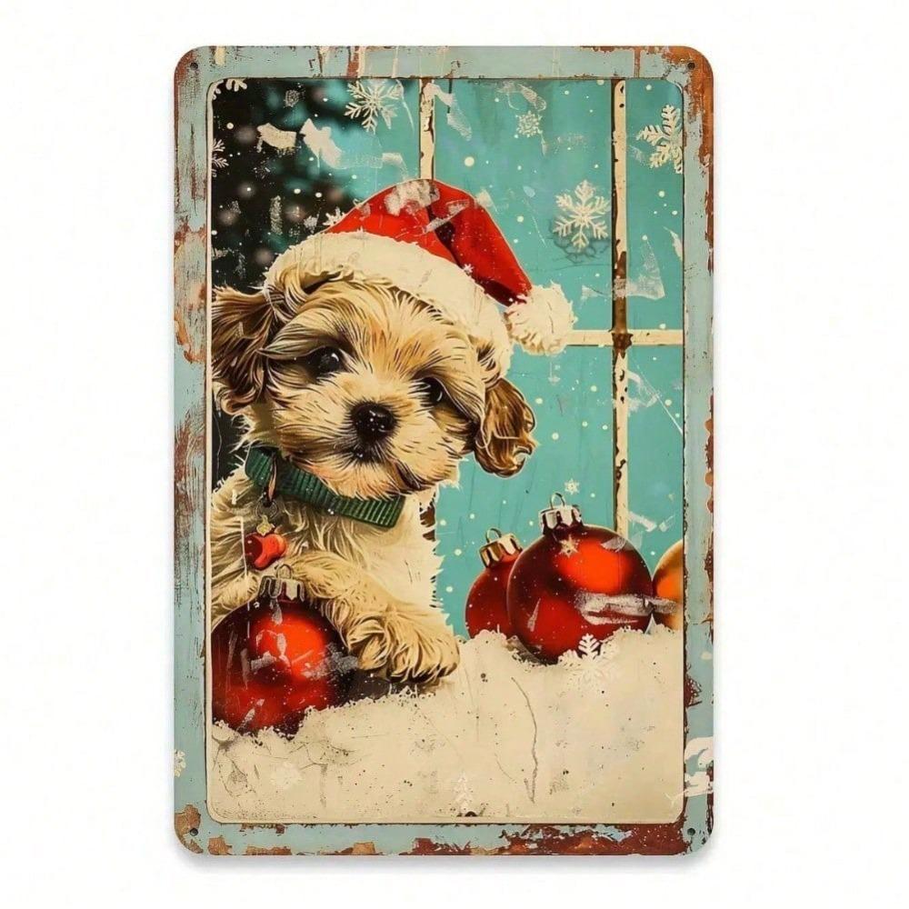 Vintage Dog Tin Sign 8x12 Inch Metal Poster Retro Wall Art Home Garden Decoration Bar Pub Garage Man Cave