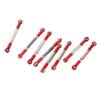 8Pcs Metal   Steering Linkage Aluminum Alloy Servo Link Pull Rod for WPL C14 C24 B14 MN D90 D91