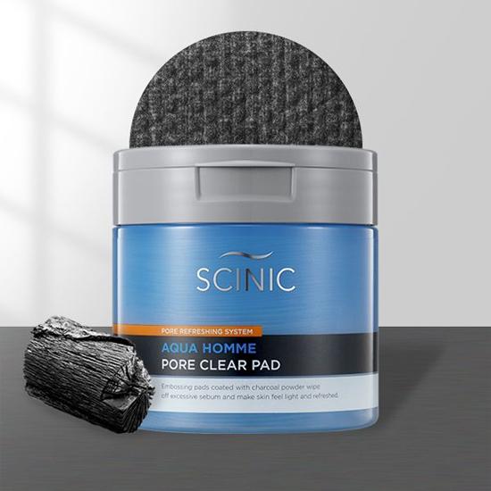 

SCINIC Aqua Homme Pore Clear Pad 60 шт. 130 мл