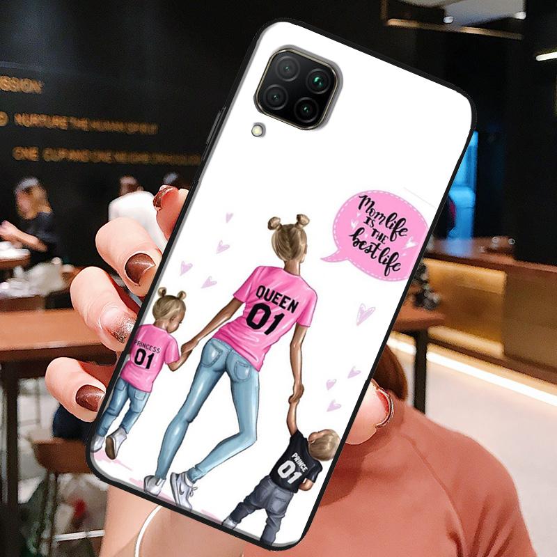 SUPER MOM MOTHER MAMA CUTE BABY For Huawei Honor X8a X7a X9a X8 50 70 90 Lite Magic5 Pro P20 P30 P40 P50 P60 Nova 9 5T Case