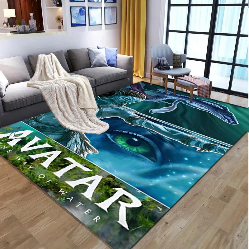 Tappeto con Motivo Avatar, Tappetino da Interno/Esterno, per Picnic, Sala Giochi, Camera da Letto, Ufficio, Soggiorno, Tappeto Decorazione Casa, Regalo di Compleanno