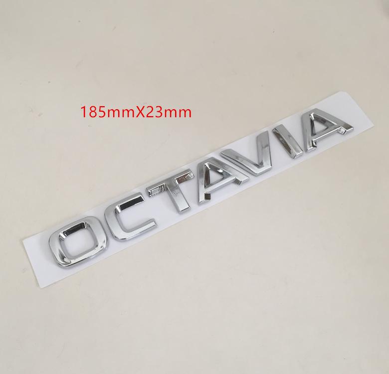 1pc 3D ABS for Octavia Superb RAPID FABIA KAMIQ KODIAQ YETI Car Emblem Letter Badge Rear Tail Trunk Sticker Decal for SKODA