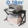 Multi-Tier Desktop File Organizer Shelf Printer Storage Rack Office Book Display Paper Sorter Document Tray